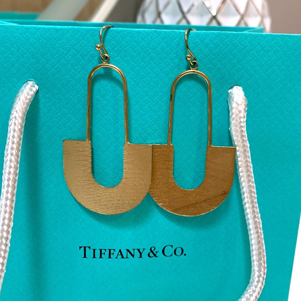 Gold earrings
